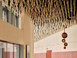 Timber entrance at Korkea